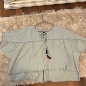 Lucky Brand Blue Jean Top